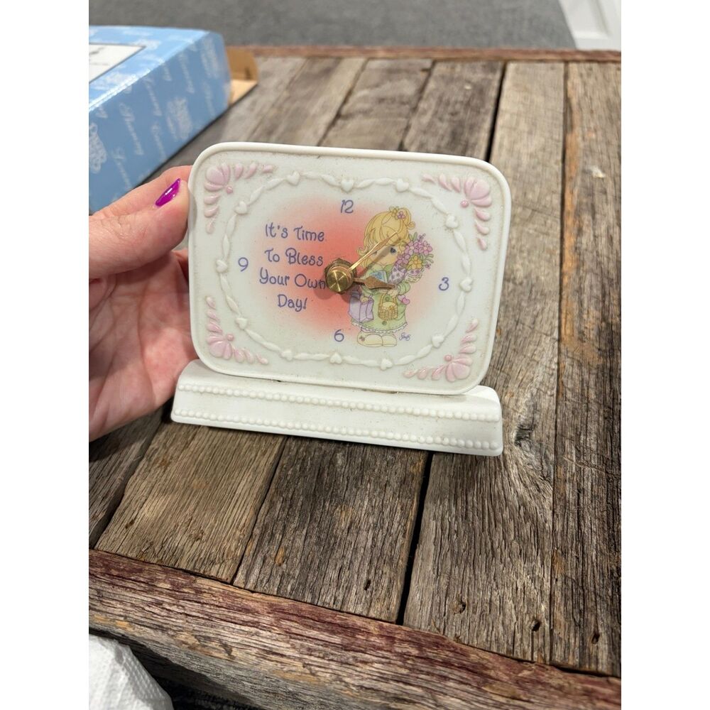 Precious Moments It’s Time To Bless Your Own Day Clock 102926 2001 w/ Box